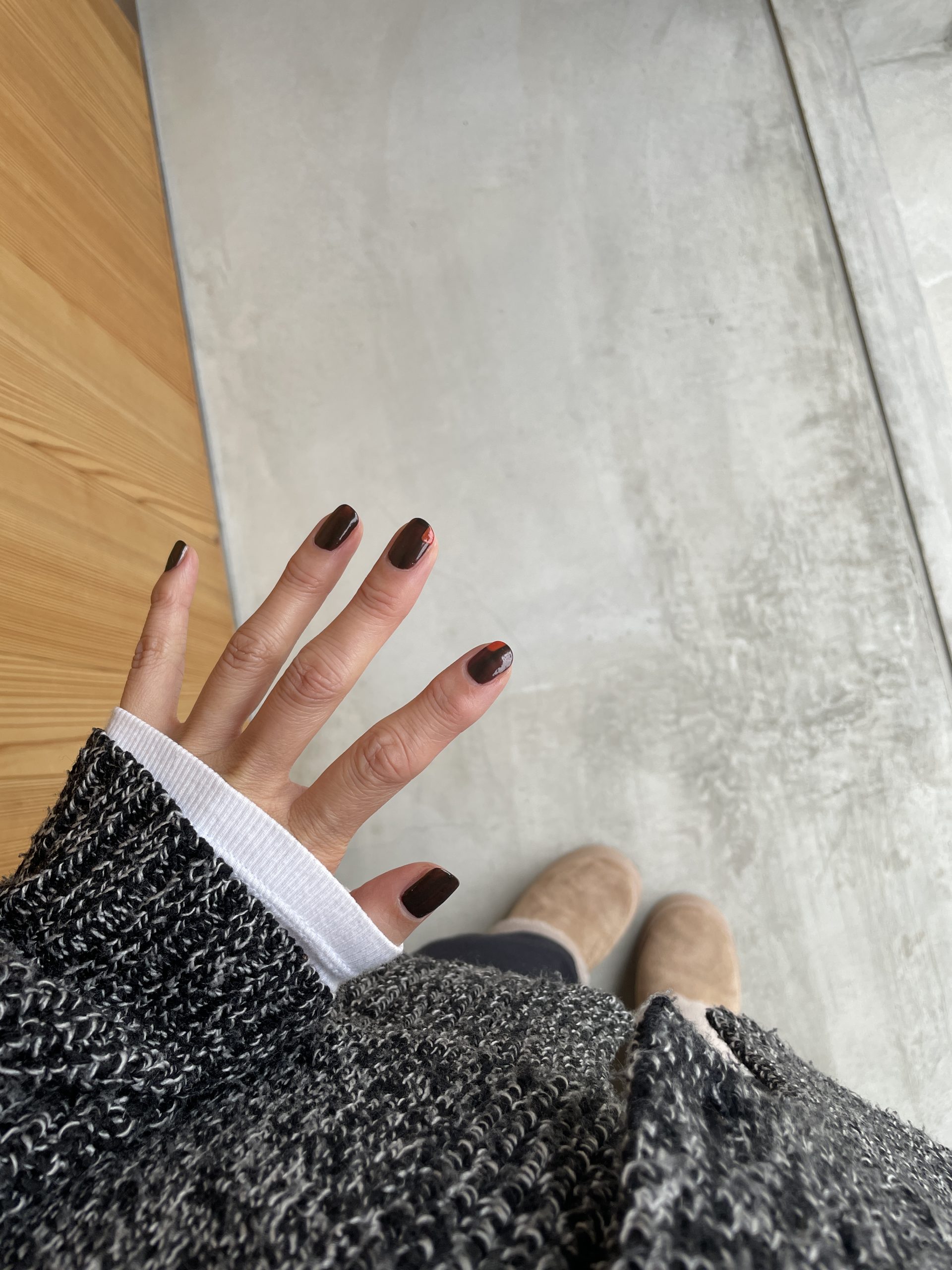 胡粉ネイルをとります